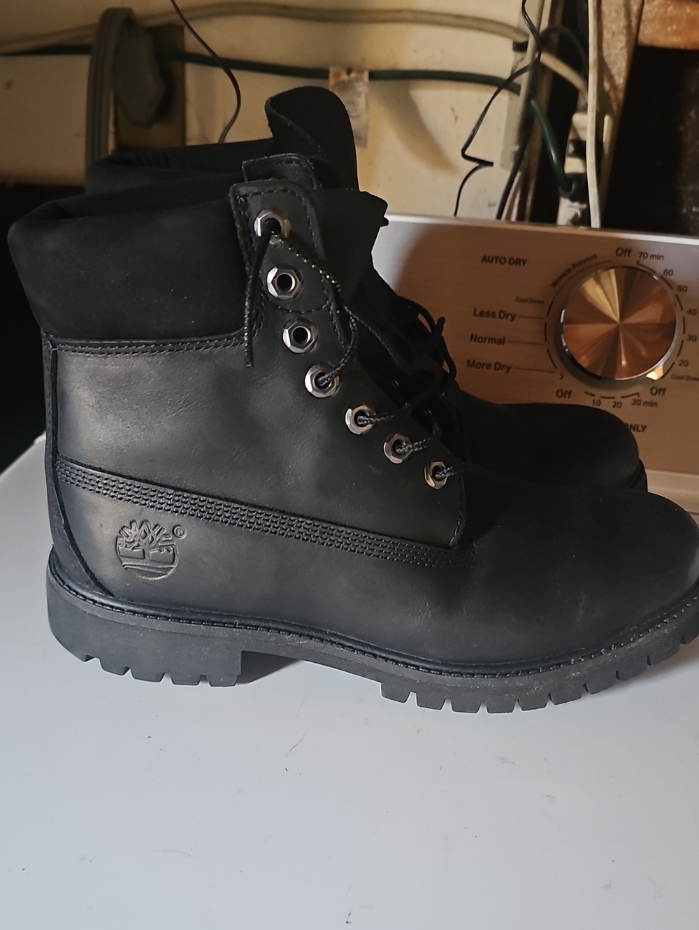 Black Timberland Boots Black 8.5D
